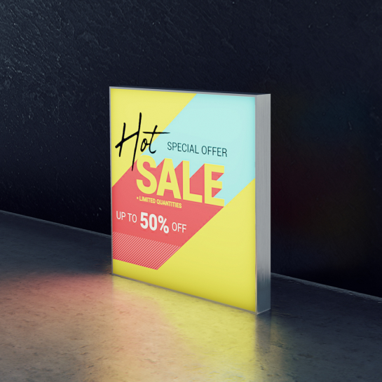 LIGHTBOX 50X50 TEK YÖN