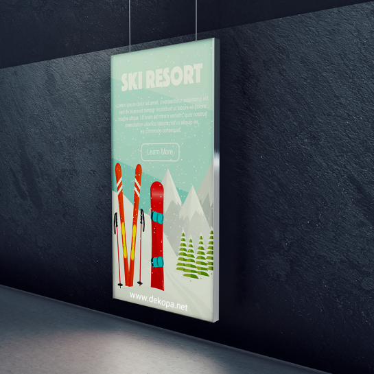 LIGHTBOX 80X160 ÇİFT YÖN